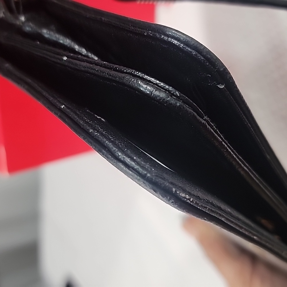 Buxton Black Vegan Leather Crossbody Bag/ Wristlet - Picture 10 of 13